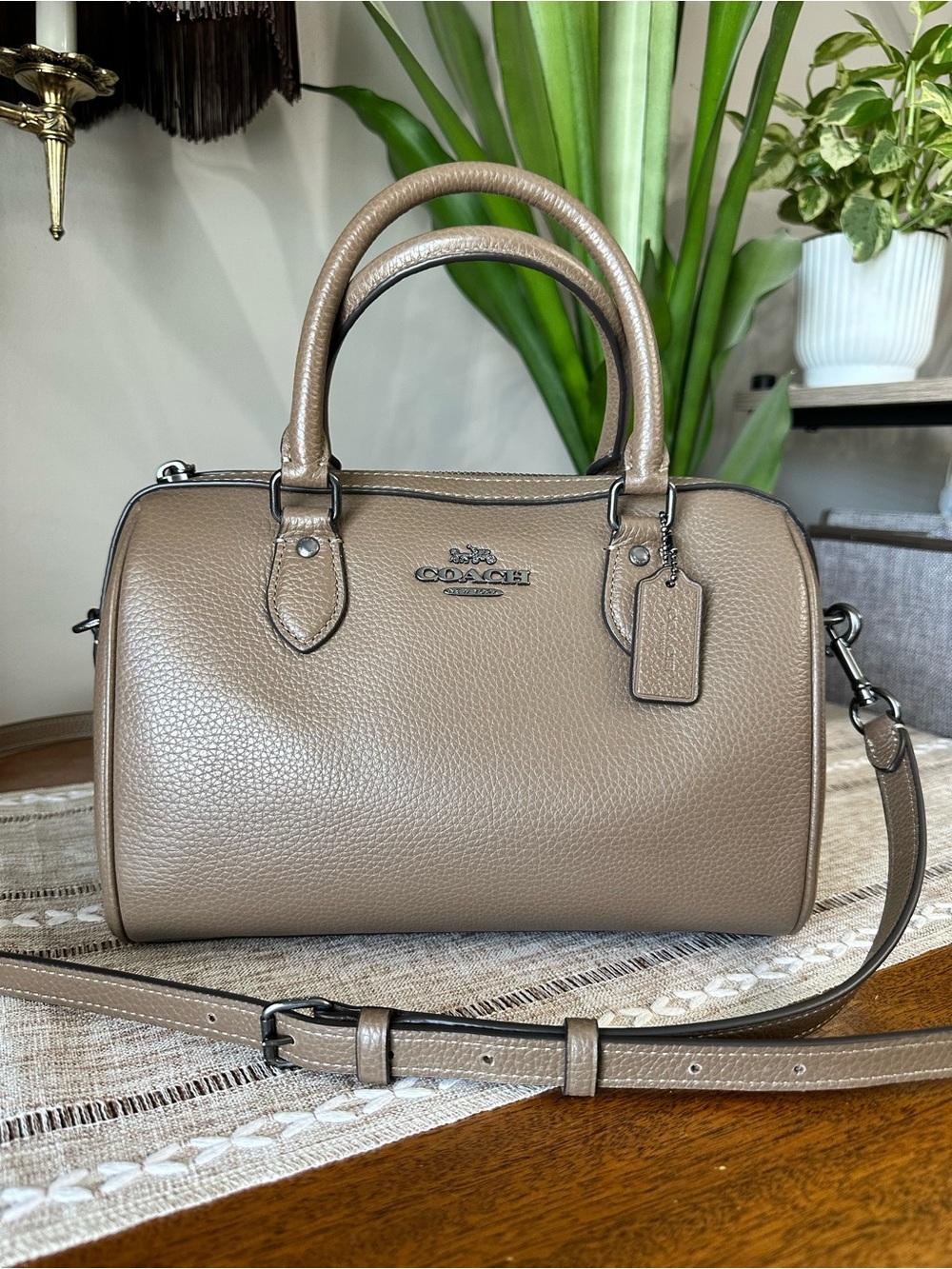 Coach Rowan (Medium) - Darkstone - Gunmetal Hardware -